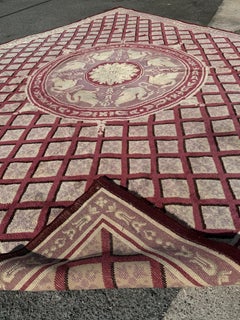A late 19th cent. Savonnerie Carpet in the Napoleon III style 13x12ft 360x390cm