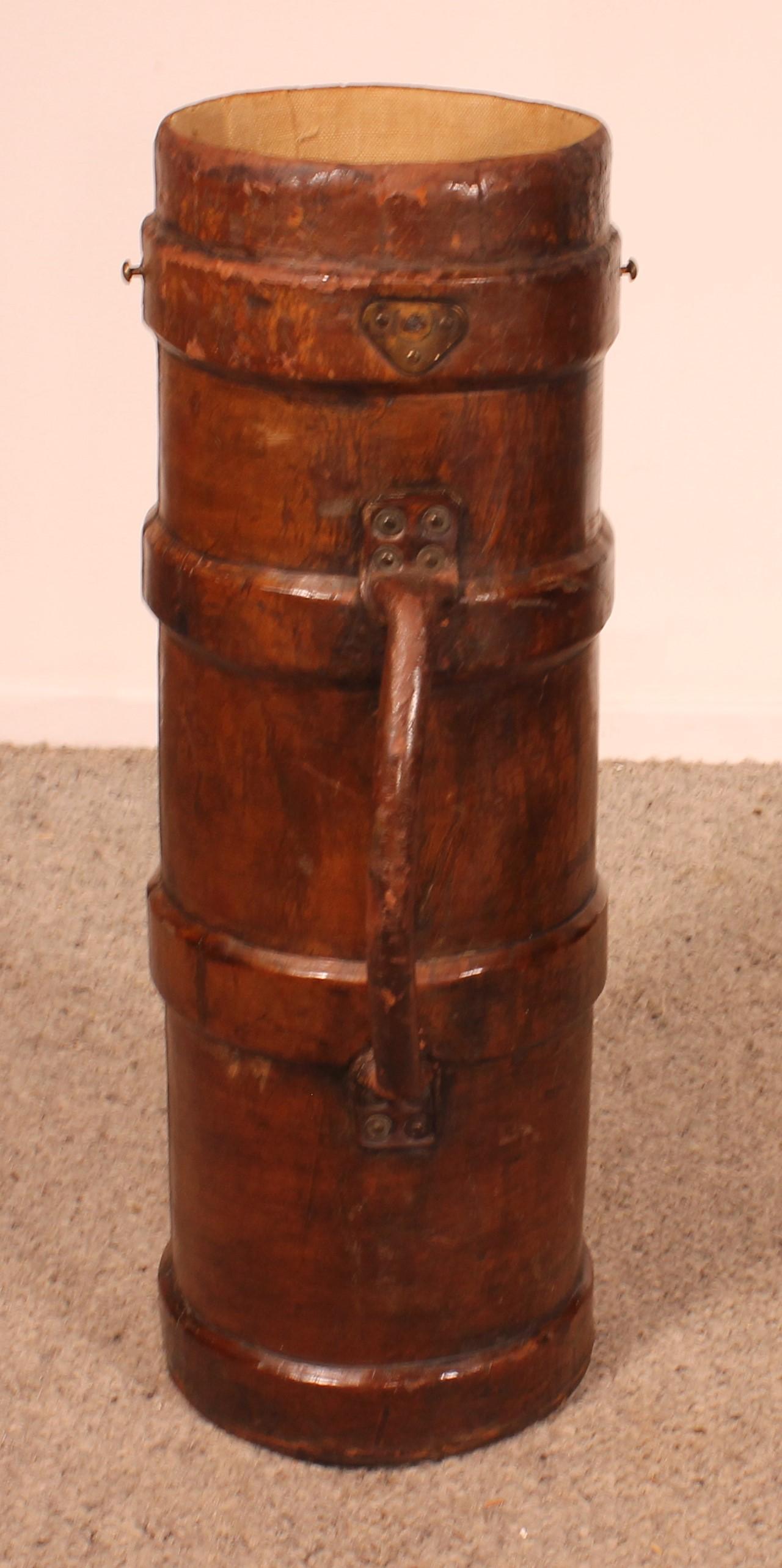 A Late 19th Century Army Shell Case Possible Umbrella Or Stick Stand For Sale 2