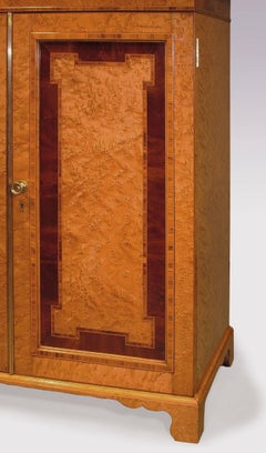 Late 19th Century Bird's-Eye Maple Display Bookcase