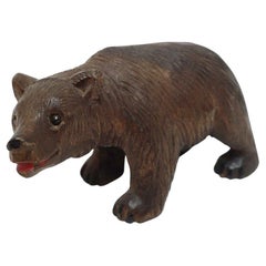 A Late 19th Century Black Forest Carved Baby Bear Circa 1900