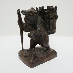 Late 19th Century Black Forest Carved Bear circa 1900