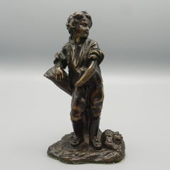 Late 19th Century Bronze Figure of a Farm Boy French 1880