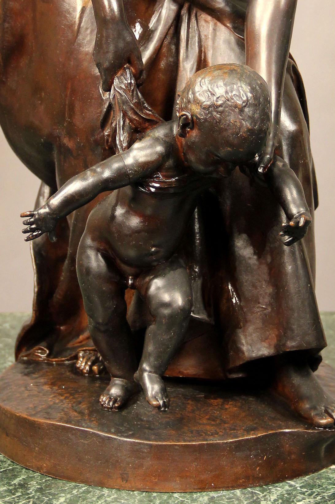 Francese Scultura in bronzo della fine del XIX secolo intitolata 