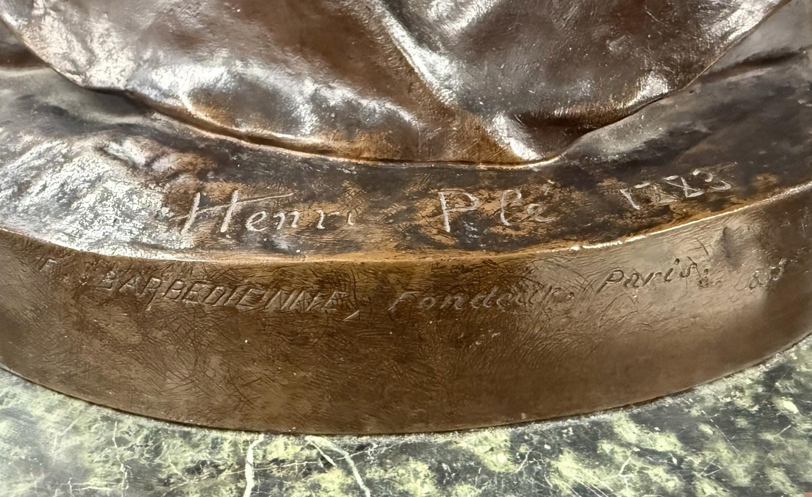 Scultura in bronzo della fine del XIX secolo intitolata 