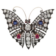 Late 19th Century Butterfly Brooch