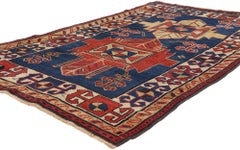 A Late 19th Century Caucasian Kazak Masterpiece of Tribal Elegance