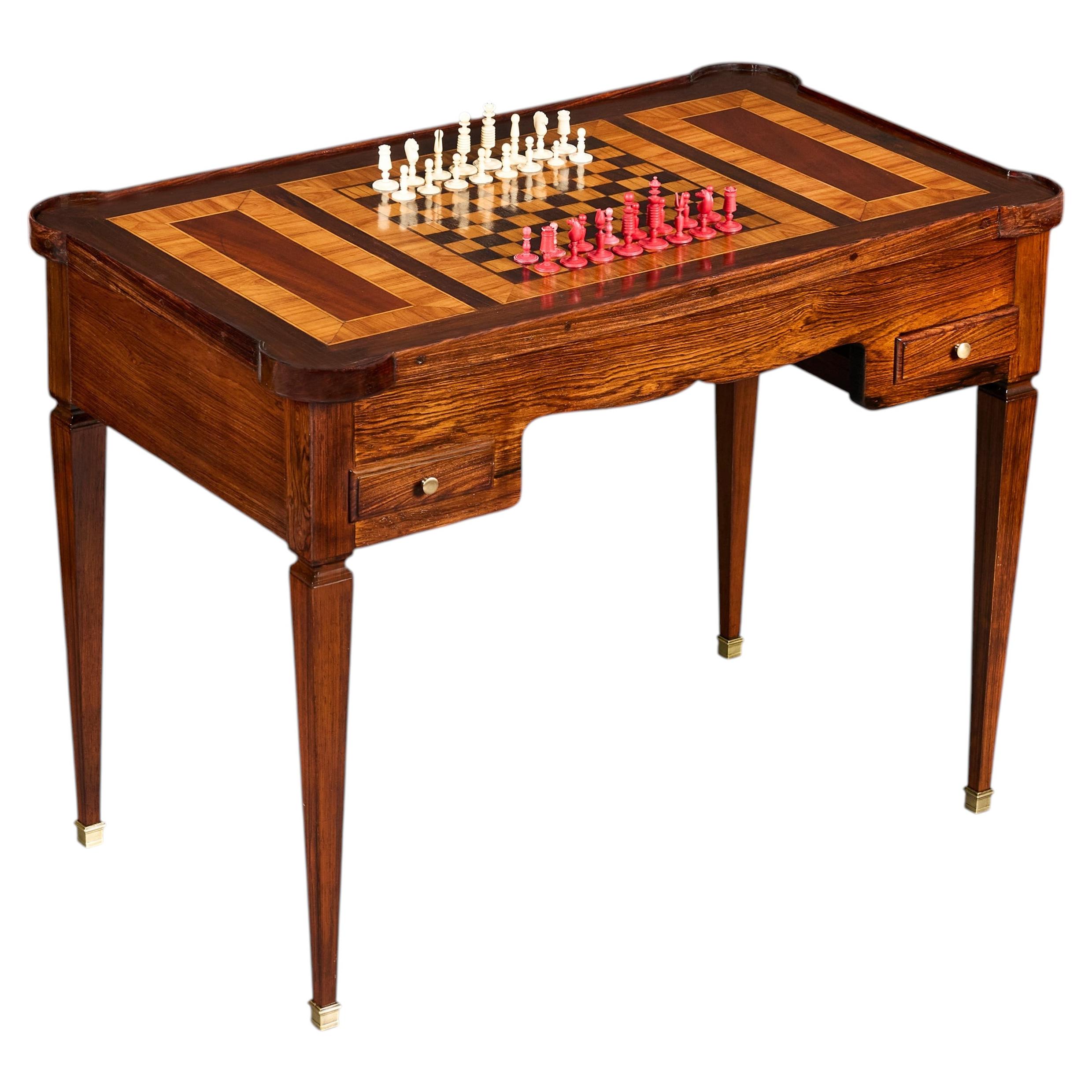 A Late 19th Century Chess and Backgammon Table