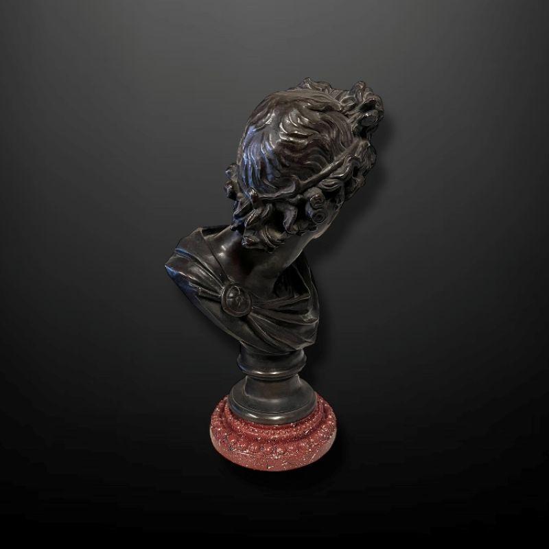 A late 19th Century French bronze bust of Apollo Belvedere Francés en venta