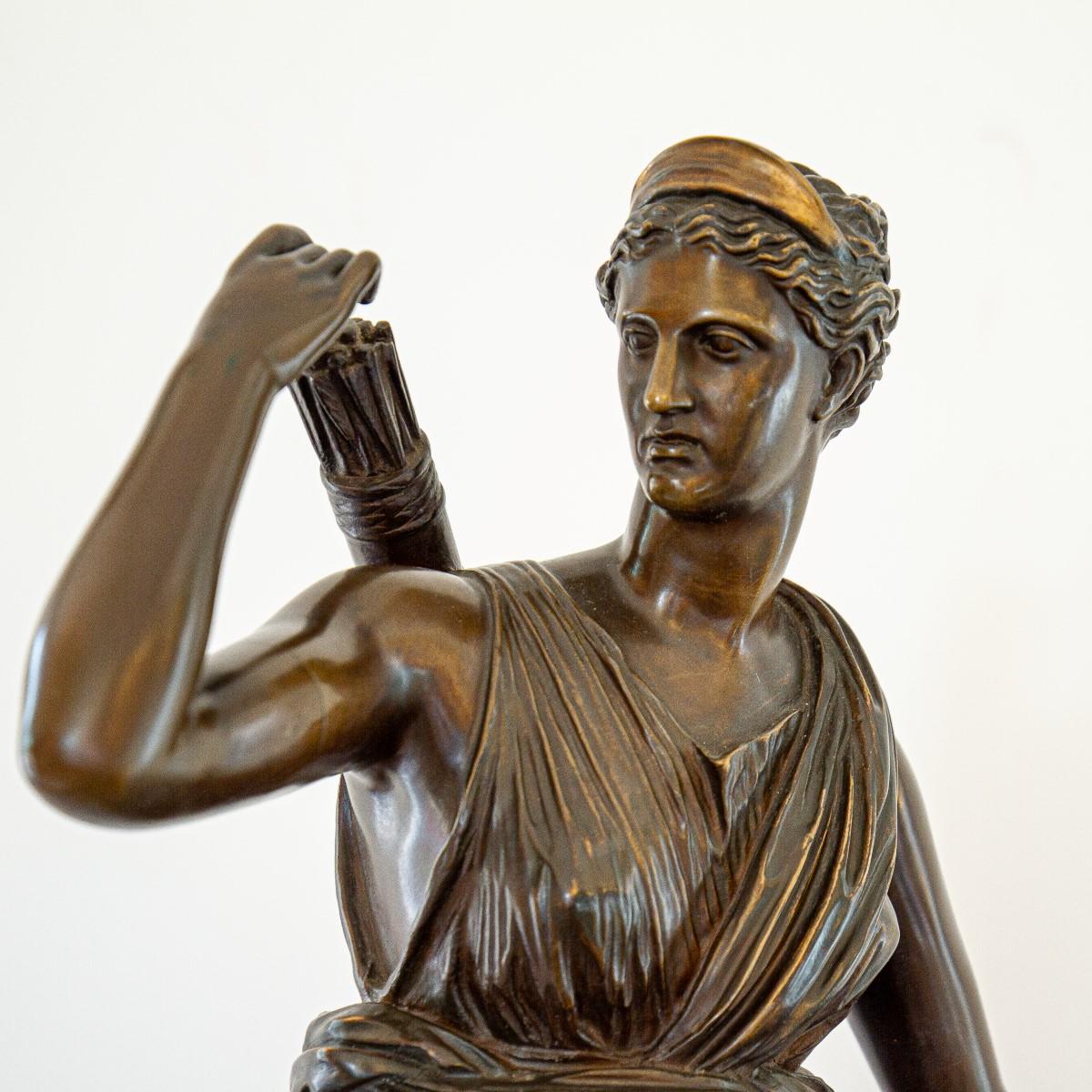 Late 19th Century French Bronze Figure of Diana the Huntress 2