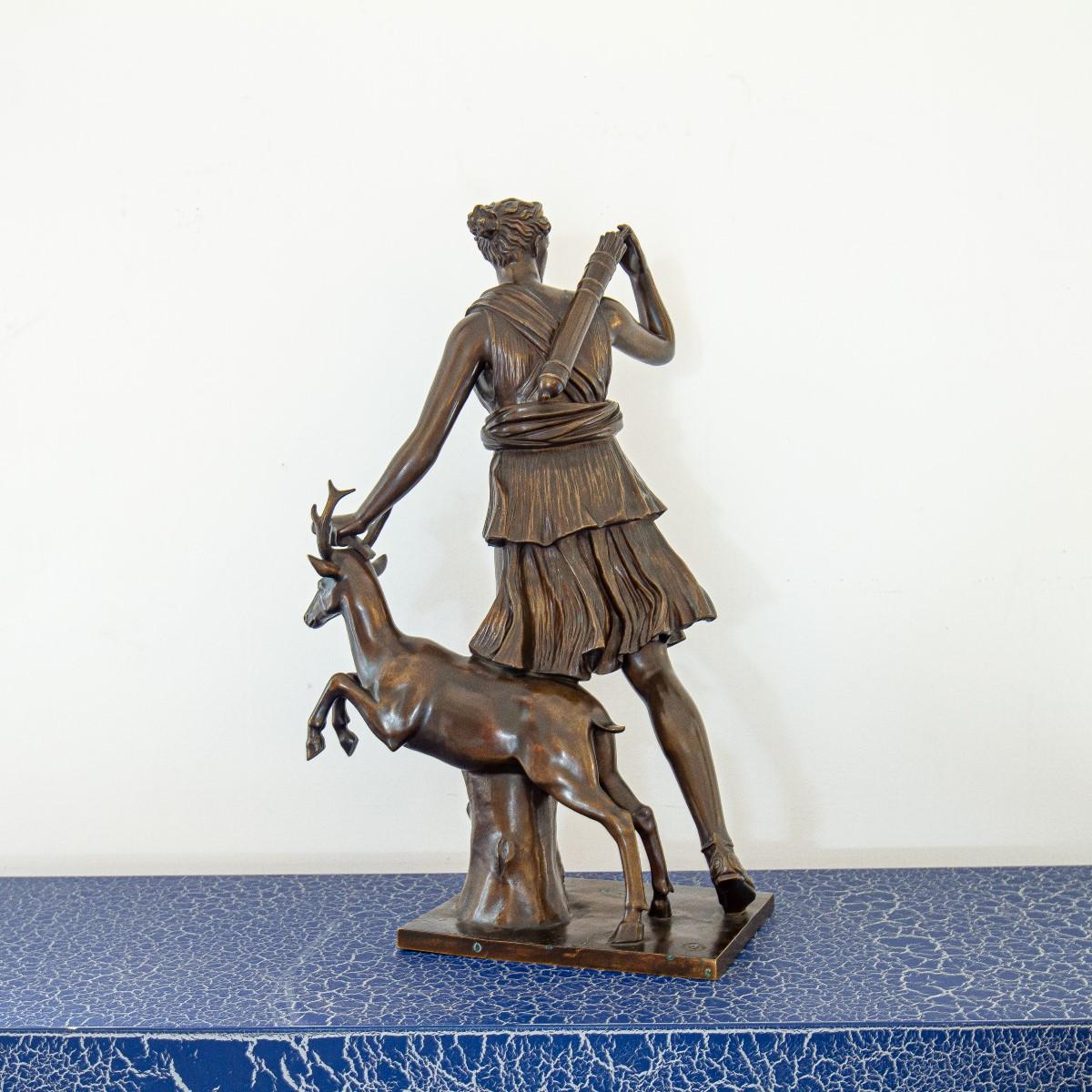 Late 19th Century French Bronze Figure of Diana the Huntress 5