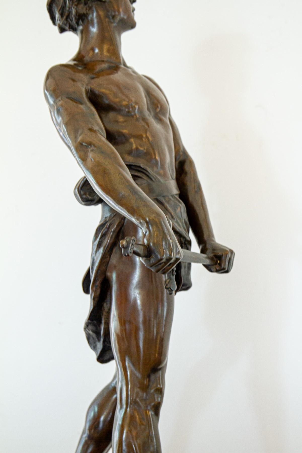 Late 19th Century French Bronze Figure Titled 'Vingt Ans' 7