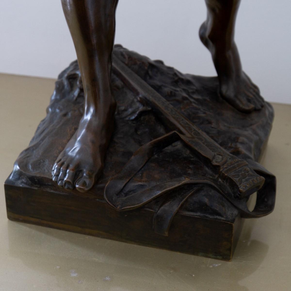 Late 19th Century French Bronze Figure Titled 'Vingt Ans' 9