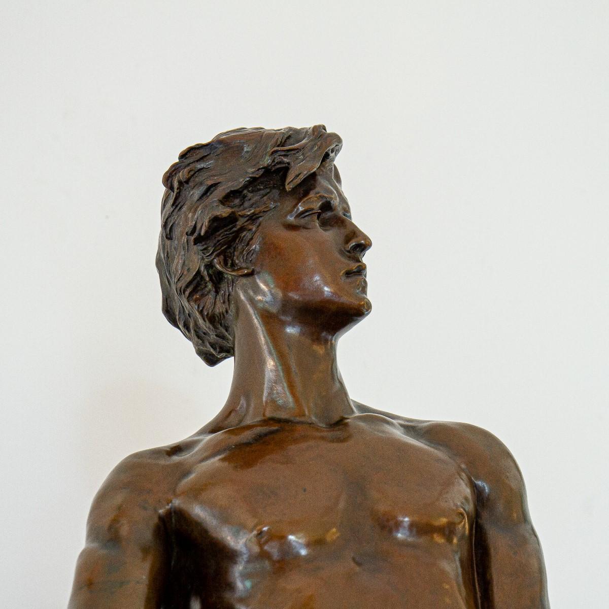 Late 19th Century French Bronze Figure Titled 'Vingt Ans' 2