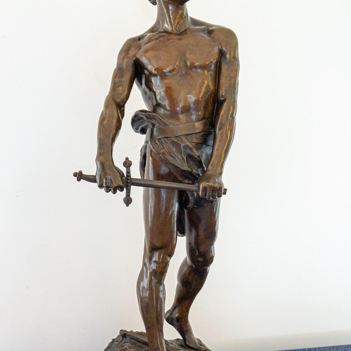 Late 19th Century French Bronze Figure Titled 'Vingt Ans' 4