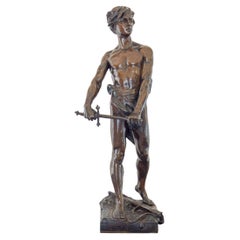 Late 19th Century French Bronze Figure Titled 'Vingt Ans'
