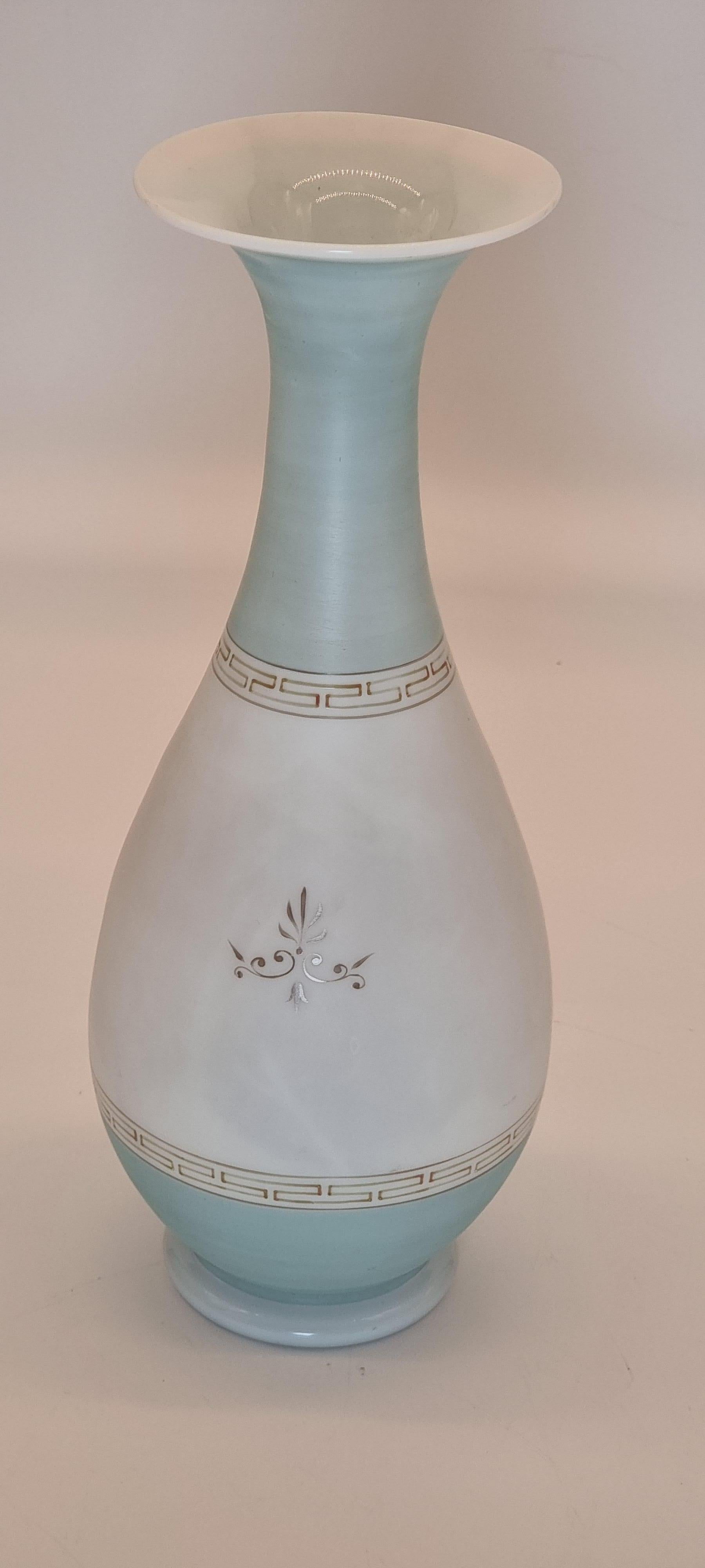 Other A late 19th century French classical Grecian style glass vase circa 1880 For Sale