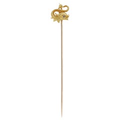 Late 19th Century French Dolphin Stick-Pin