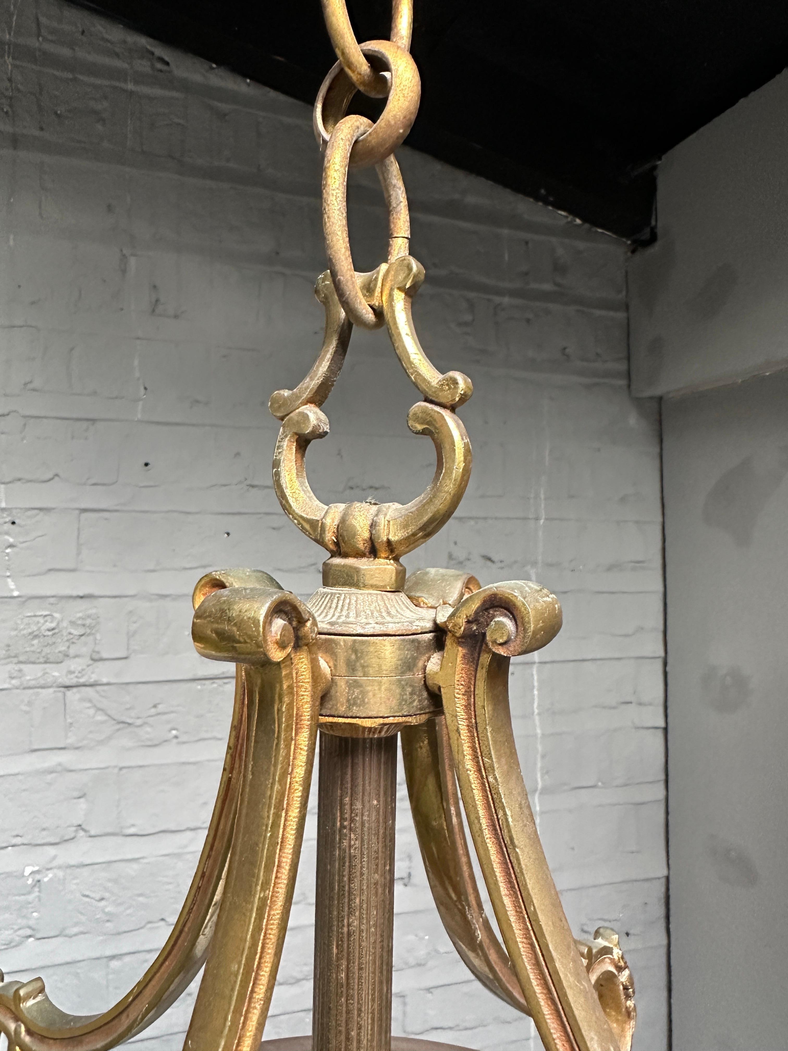 A late 19th Century French Gilt Bronze Lantern  In Good Condition For Sale In London, GB
