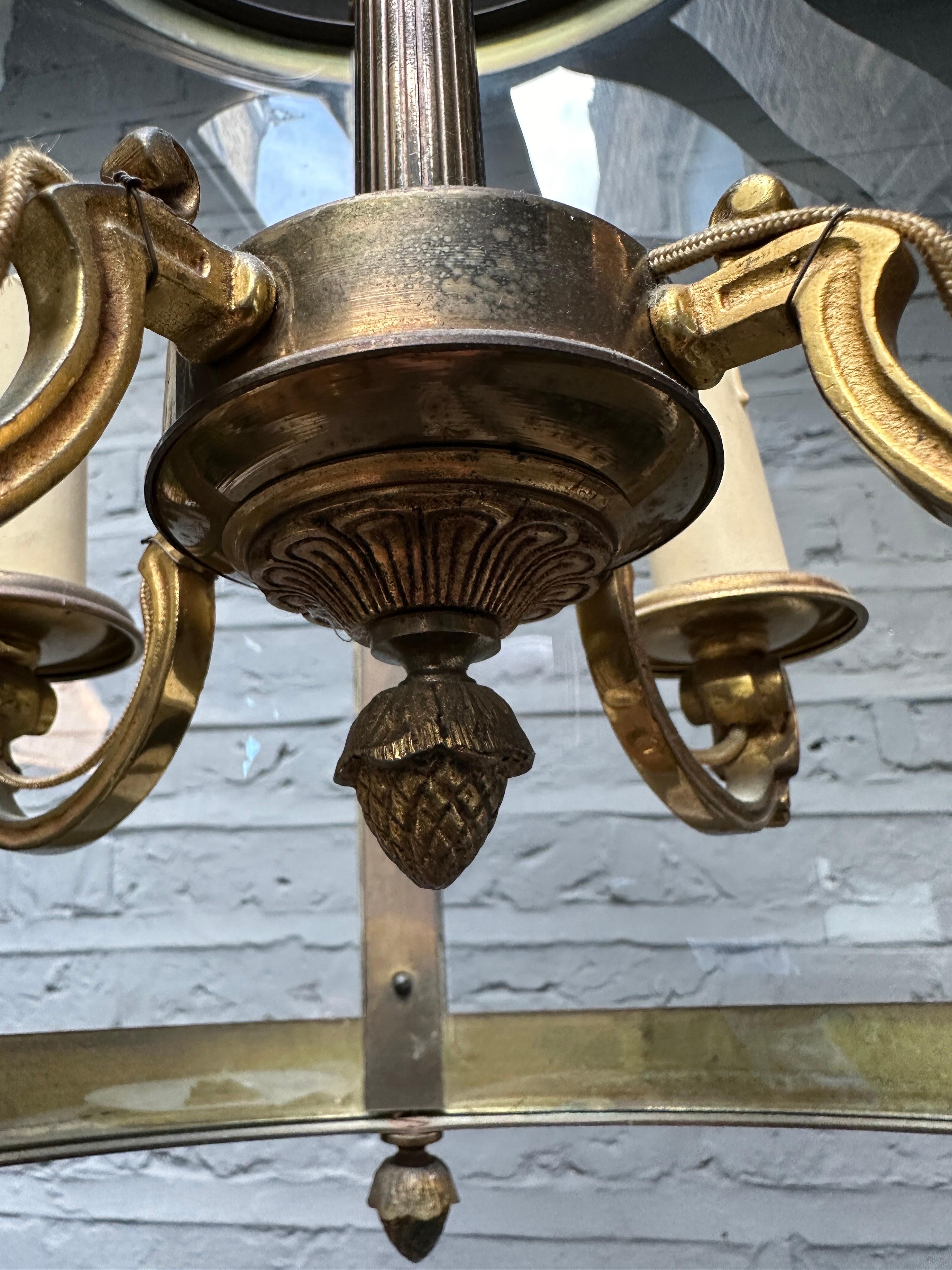 A late 19th Century French Gilt Bronze Lantern  For Sale 1