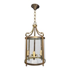 A late 19th Century French Gilt Bronze Lantern
