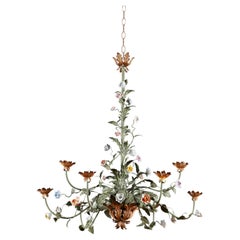 A Late 19th Century French Tole Chandelier