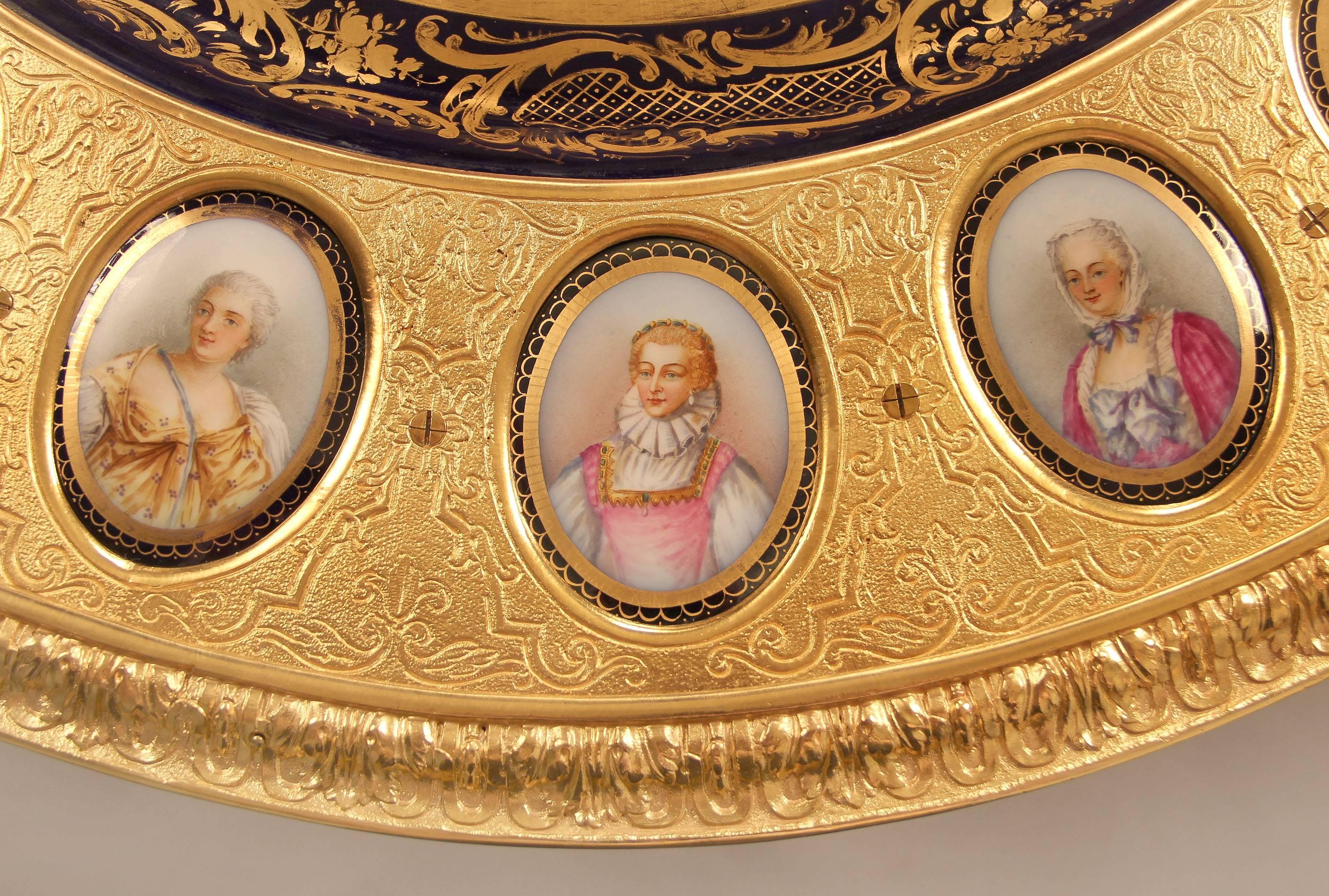 Late 19th Century Gilt Bronze-Mounted Sèvres Style Porcelain Centre Table 1