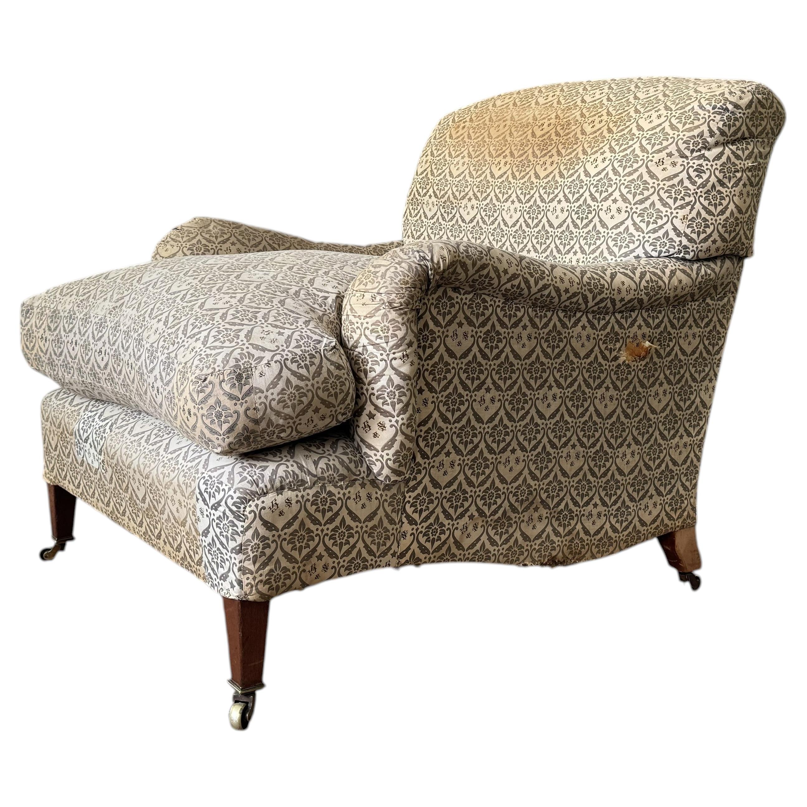 A late 19th Century Howard & Sons Harley Armchair