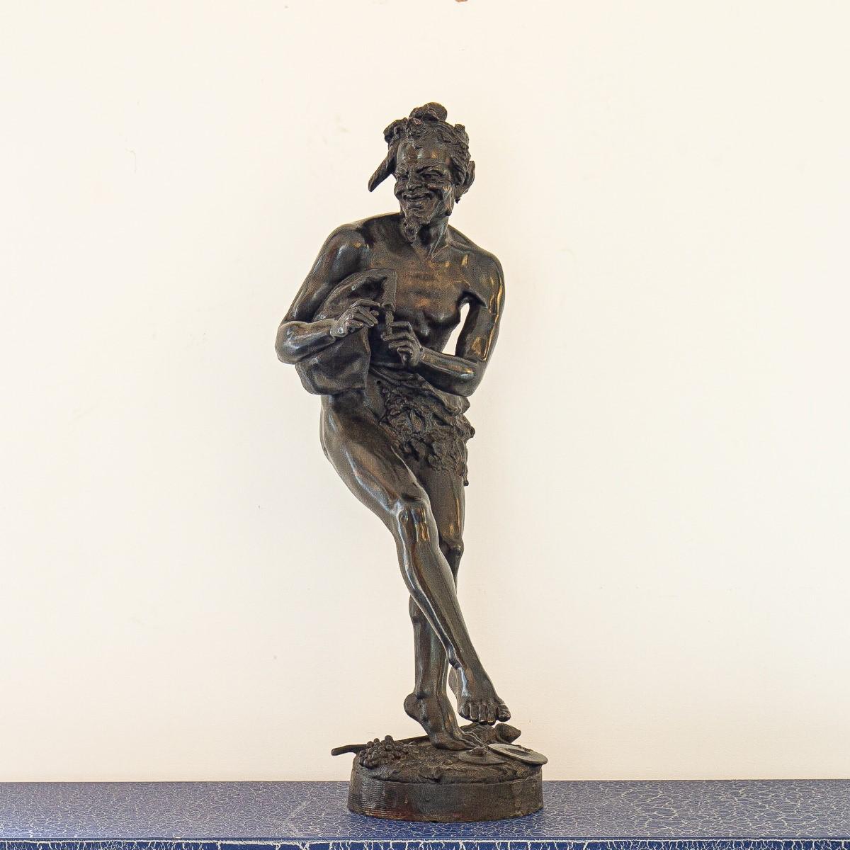 Late 19th Century Large French Bronze of a Musician 1