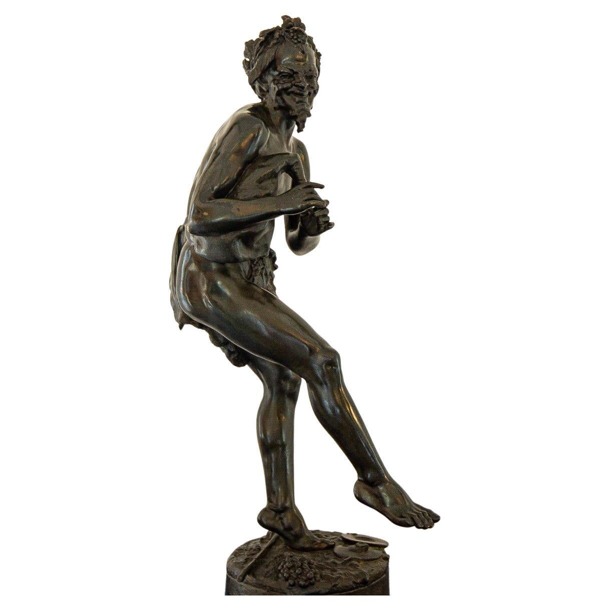 Late 19th Century Large French Bronze of a Musician