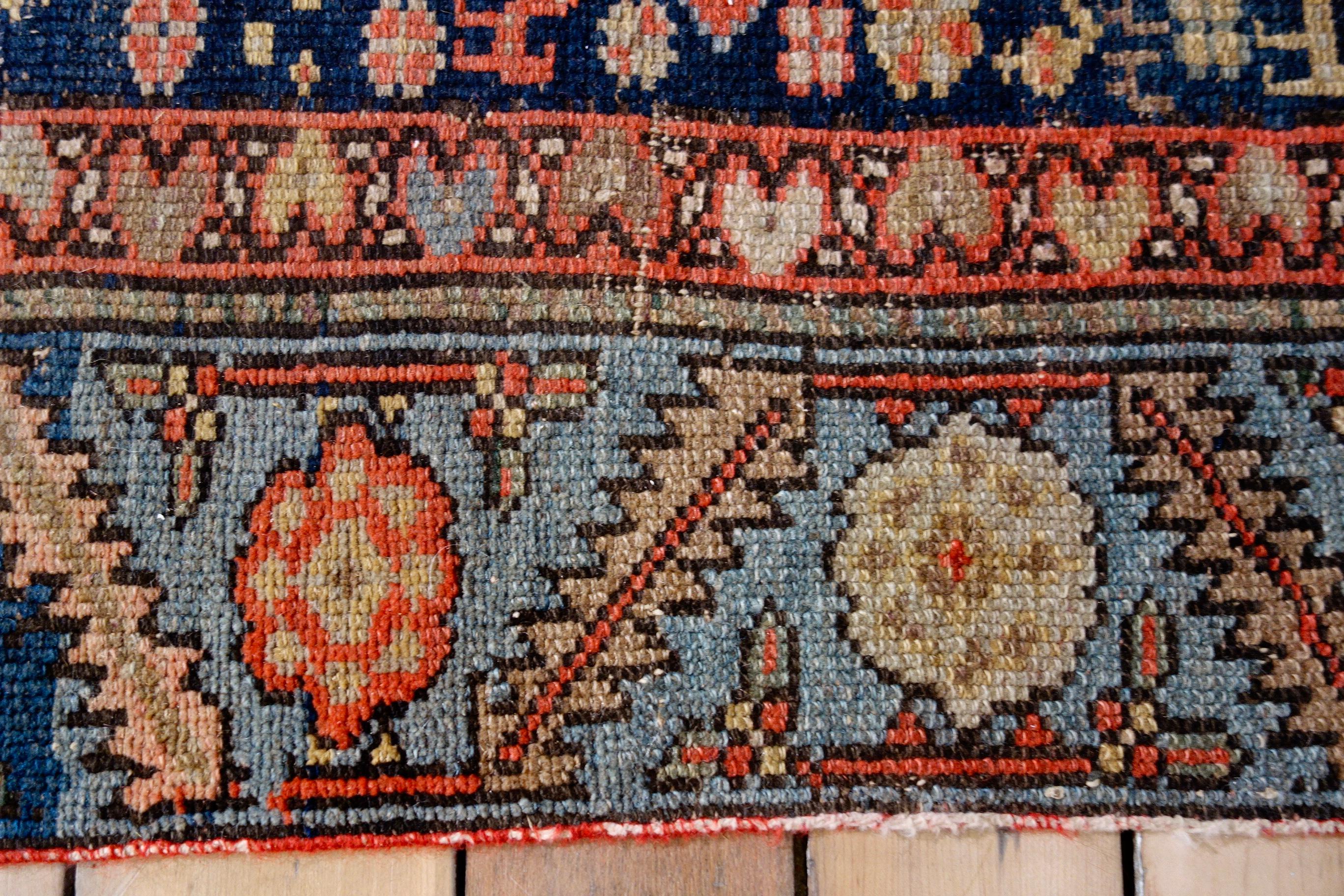 Late 19th Century Long Near Pair of Malayer Persian Runners, Rugs Colourful 2