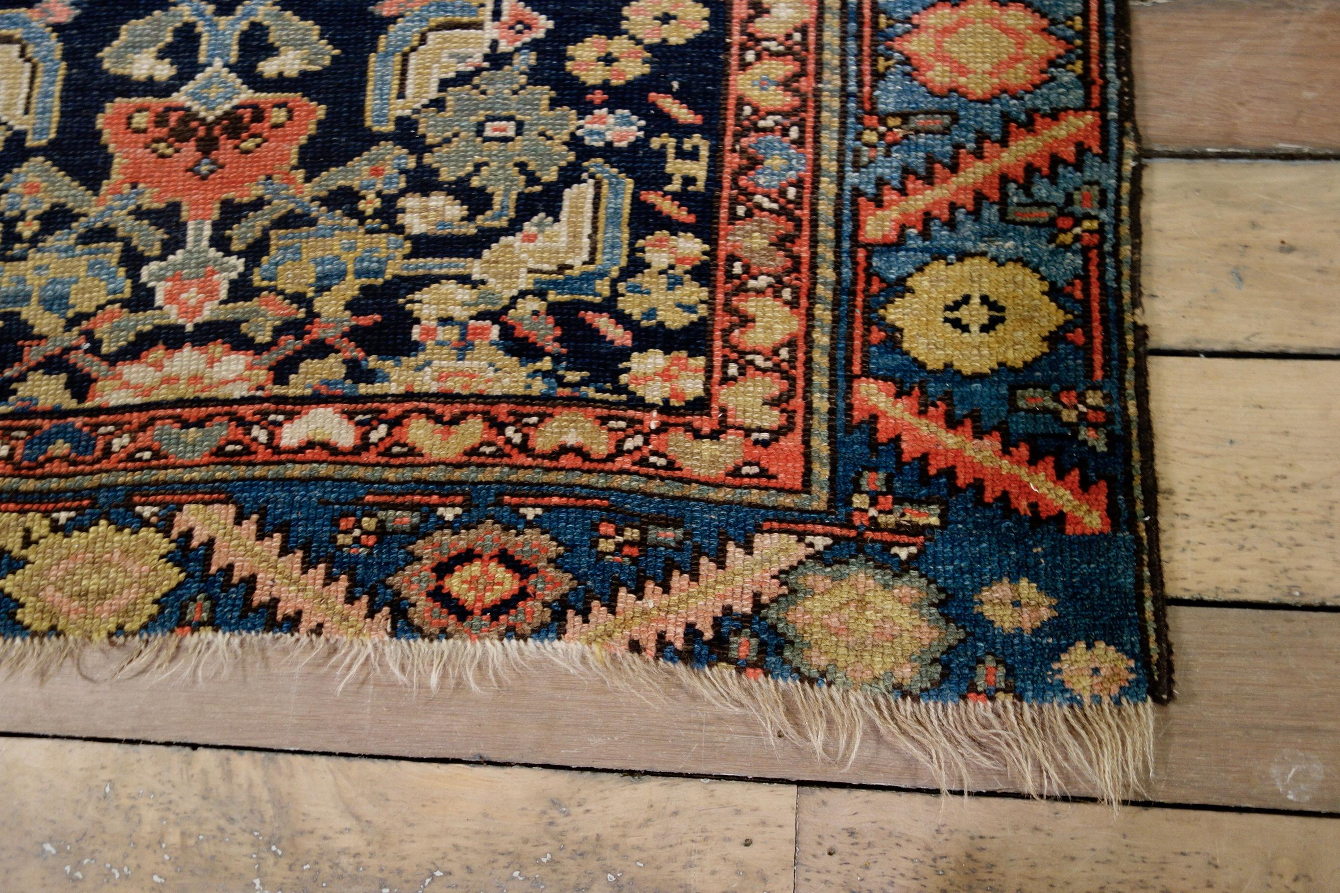 Late 19th Century Long Near Pair of Malayer Persian Runners, Rugs Colourful 4