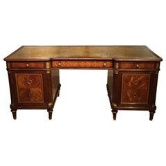 Late 19th Century Mahogany, Marquetry and Kingwood French Writing Desk