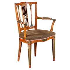 Late 19th Century Painted Armchair Attributed to Wright and Mansfield