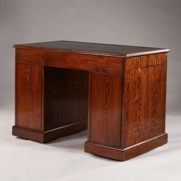 Late 19th Century Painted Kneehole Desk Stamped A Blain and Sons