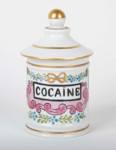 Late 19th Century Paris Porcelain Pharmacy Jar