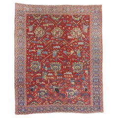 Un capolavoro Serapi persiano della fine del XIX secolo di eleganza monumentale