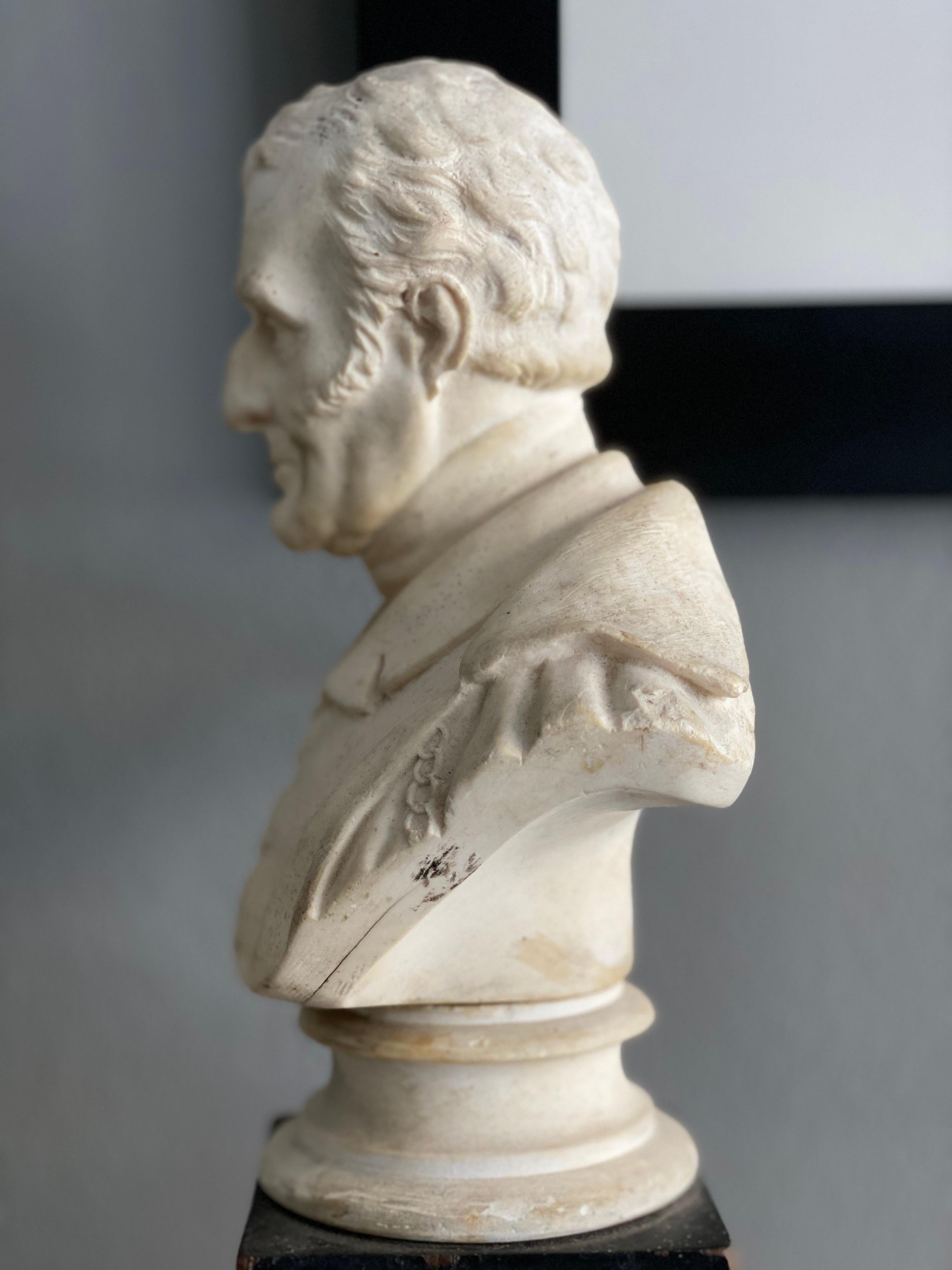 Late 19th Century Plaster Bust of the Duke of Wellington 1