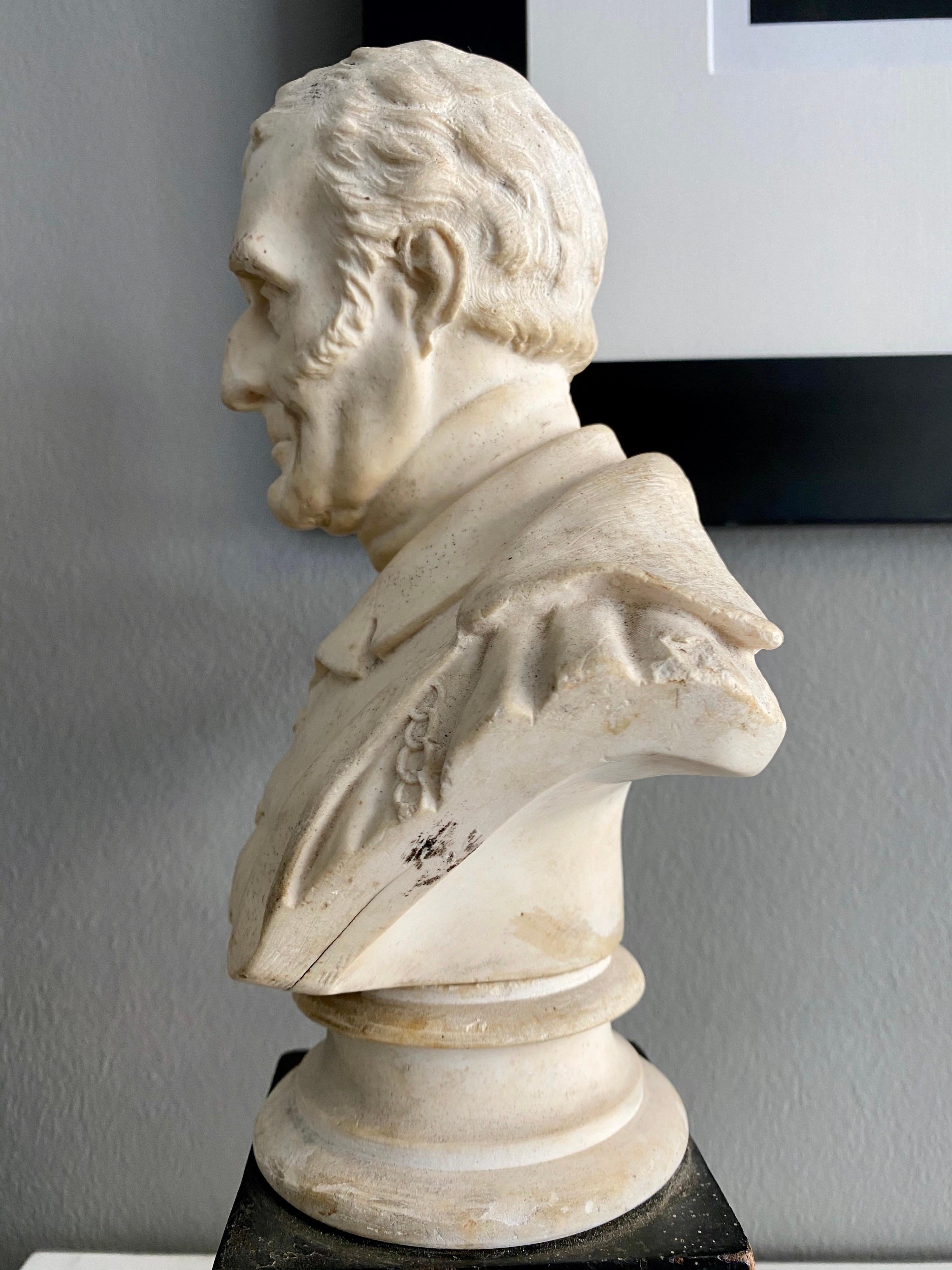 Late 19th Century Plaster Bust of the Duke of Wellington 3