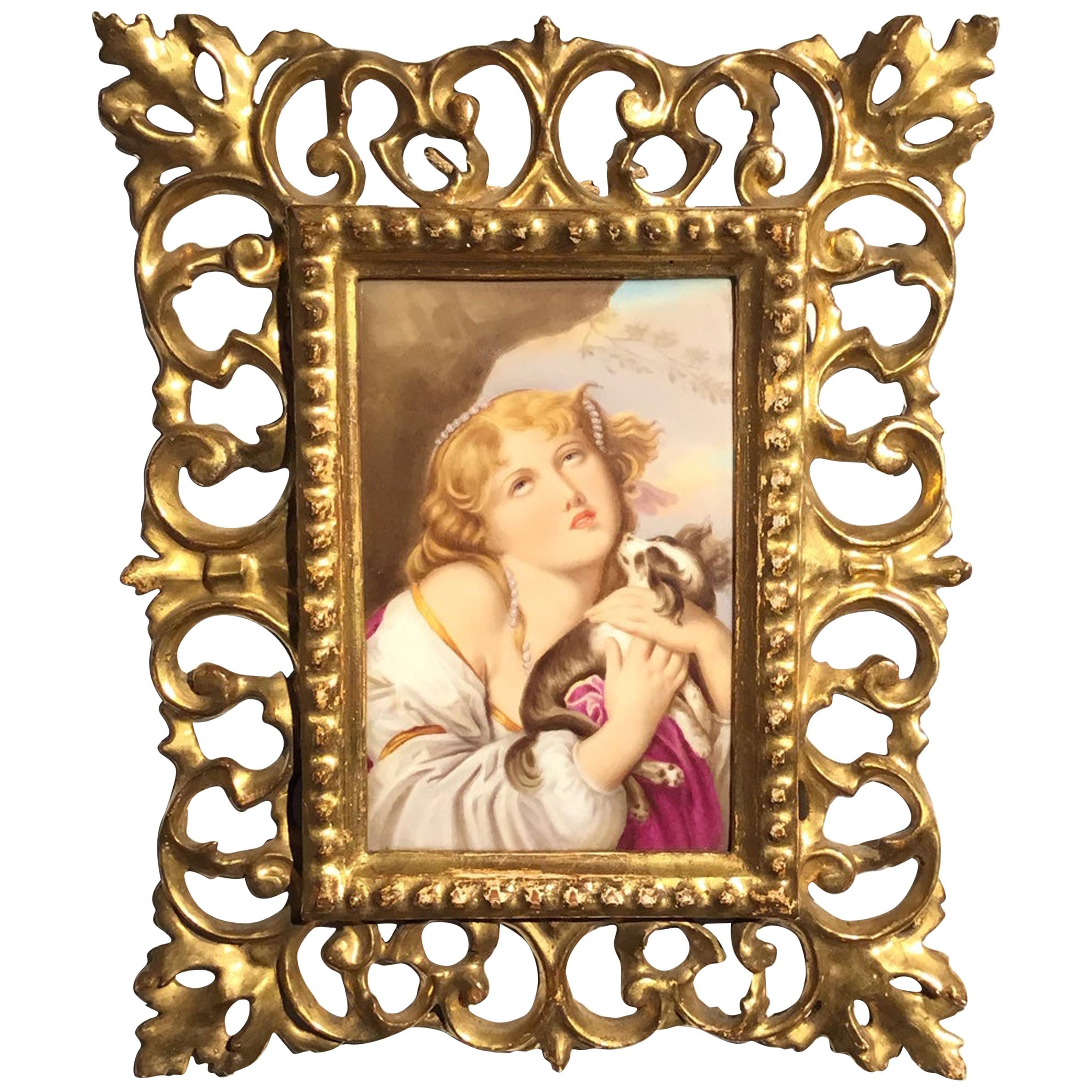 Late 19th Century Royal Vienna Porcelain Plaque For Sale