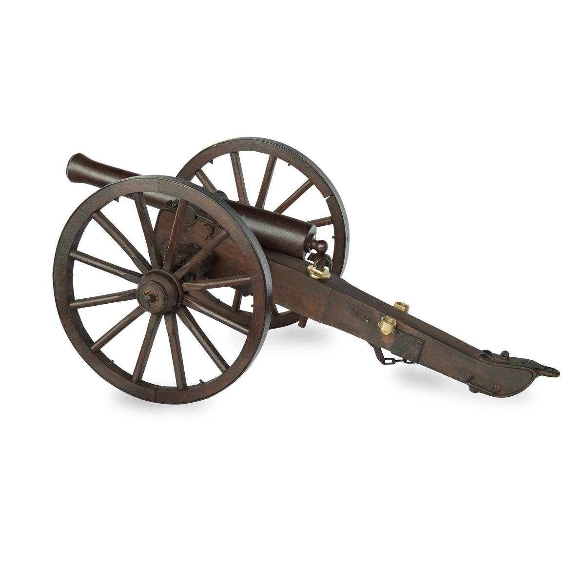 European A late 19th century scale model of field cannon For Sale