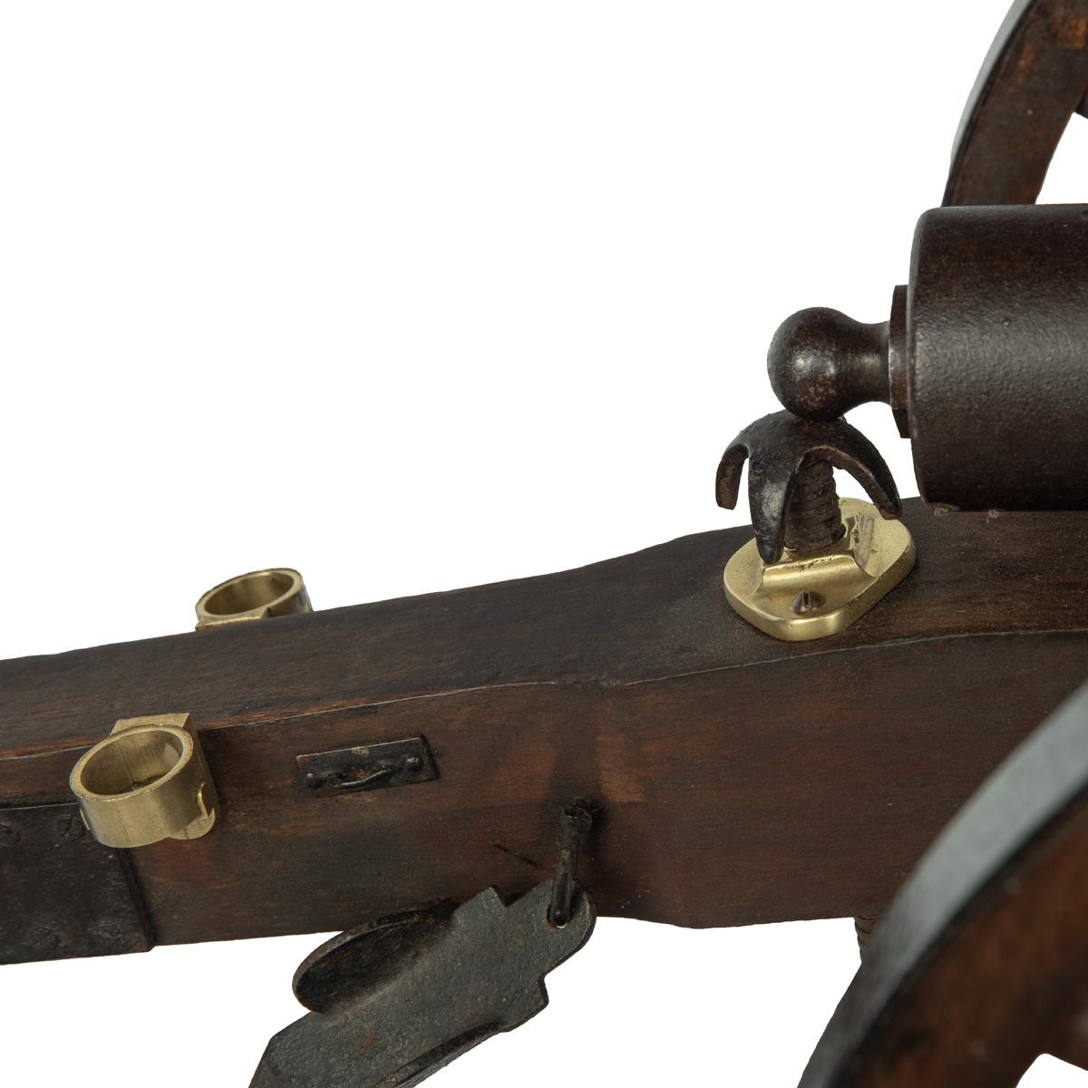 A late 19th century scale model of field cannon For Sale 2