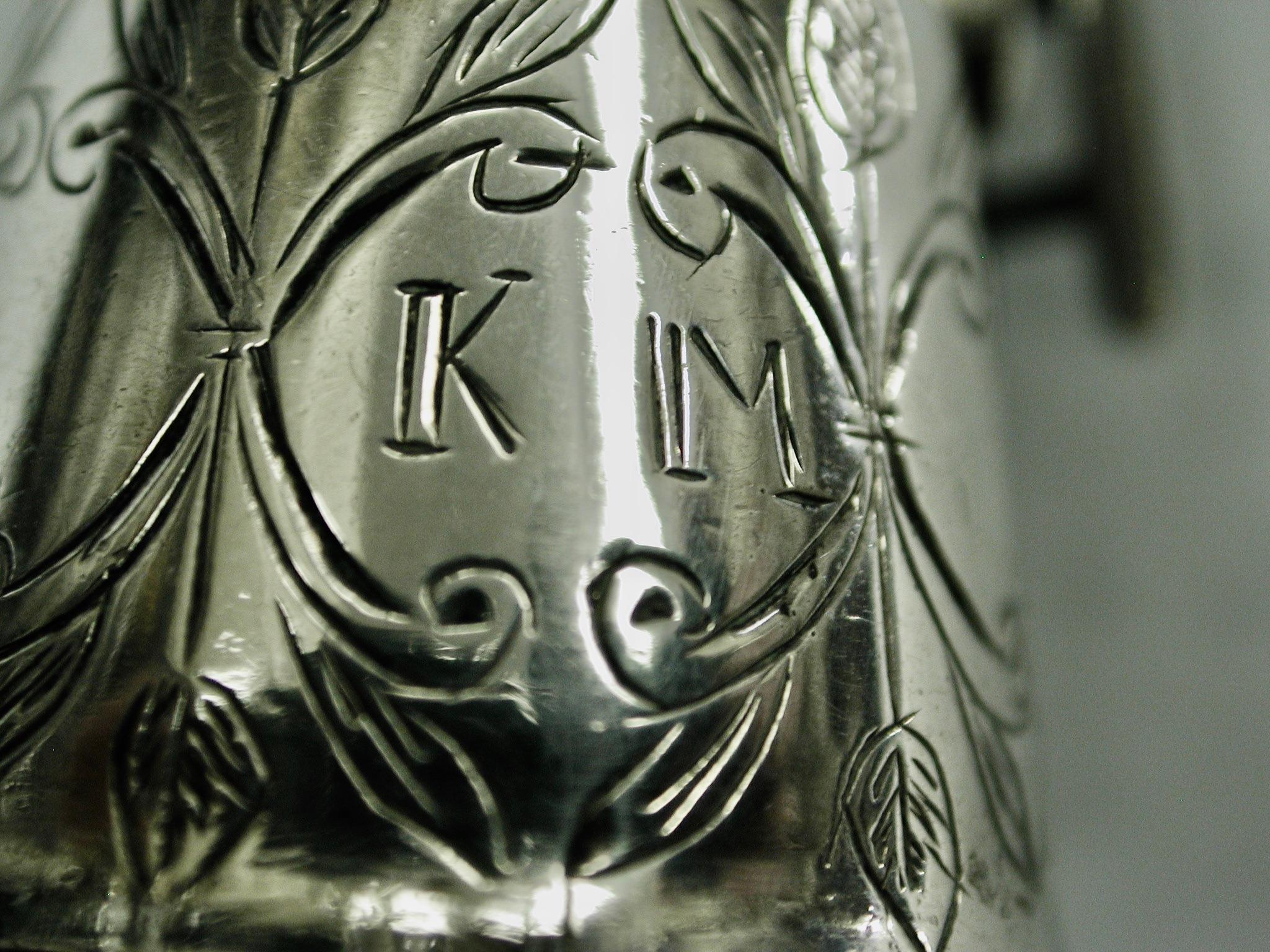 A Late 19th Century Silver Dutch Miniature Windmill Wager Cup, Circa 1890 2