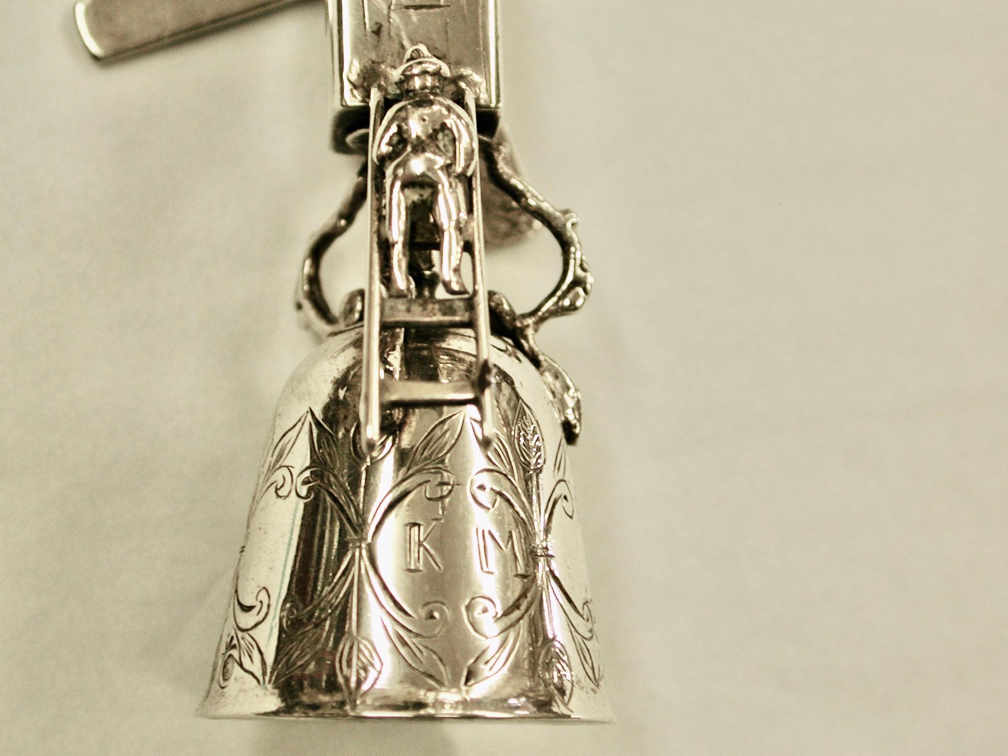 A Late 19th Century Silver Dutch Miniature Windmill Wager Cup, Circa 1890 3