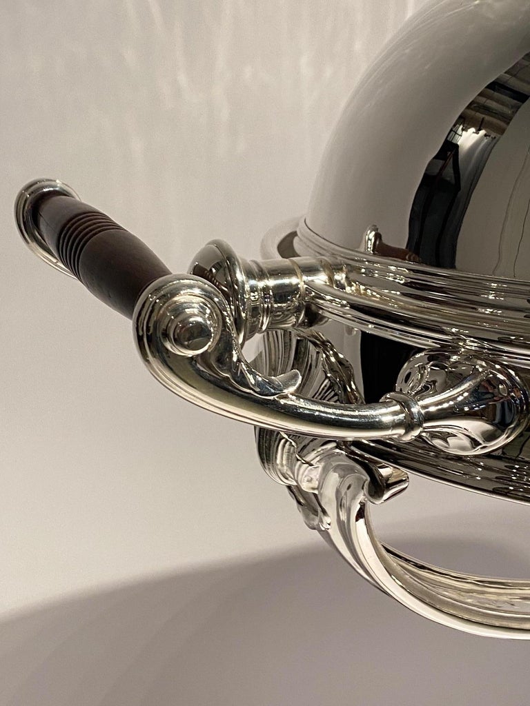 A late 19th century silver plated carving or meat trolley by