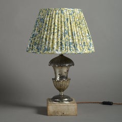 A Late 19th Century Silvered Urn Base