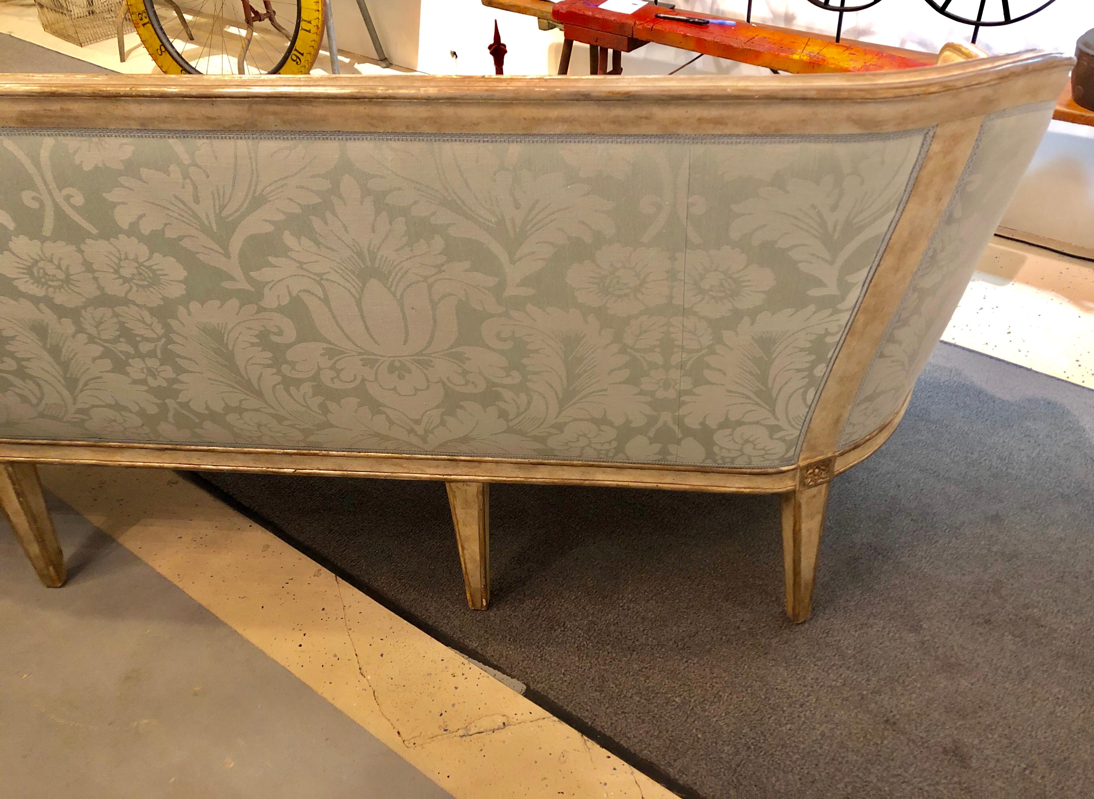 Late 19th Century Swedish Gilt and Parcel Paint Decorated Sofa 5