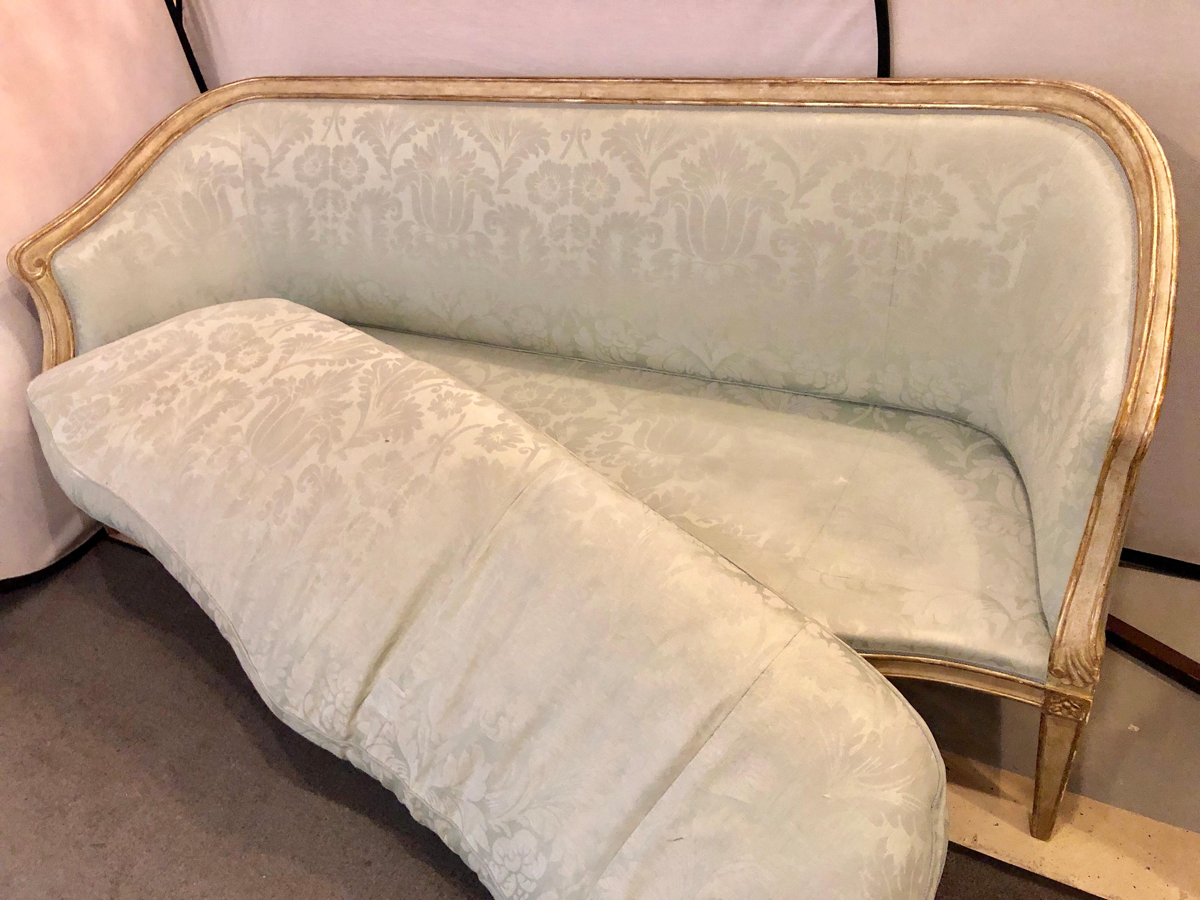 Late 19th Century Swedish Gilt and Parcel Paint Decorated Sofa 2