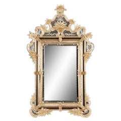 A Late 19th Century Venetian Molded Glass Mirror