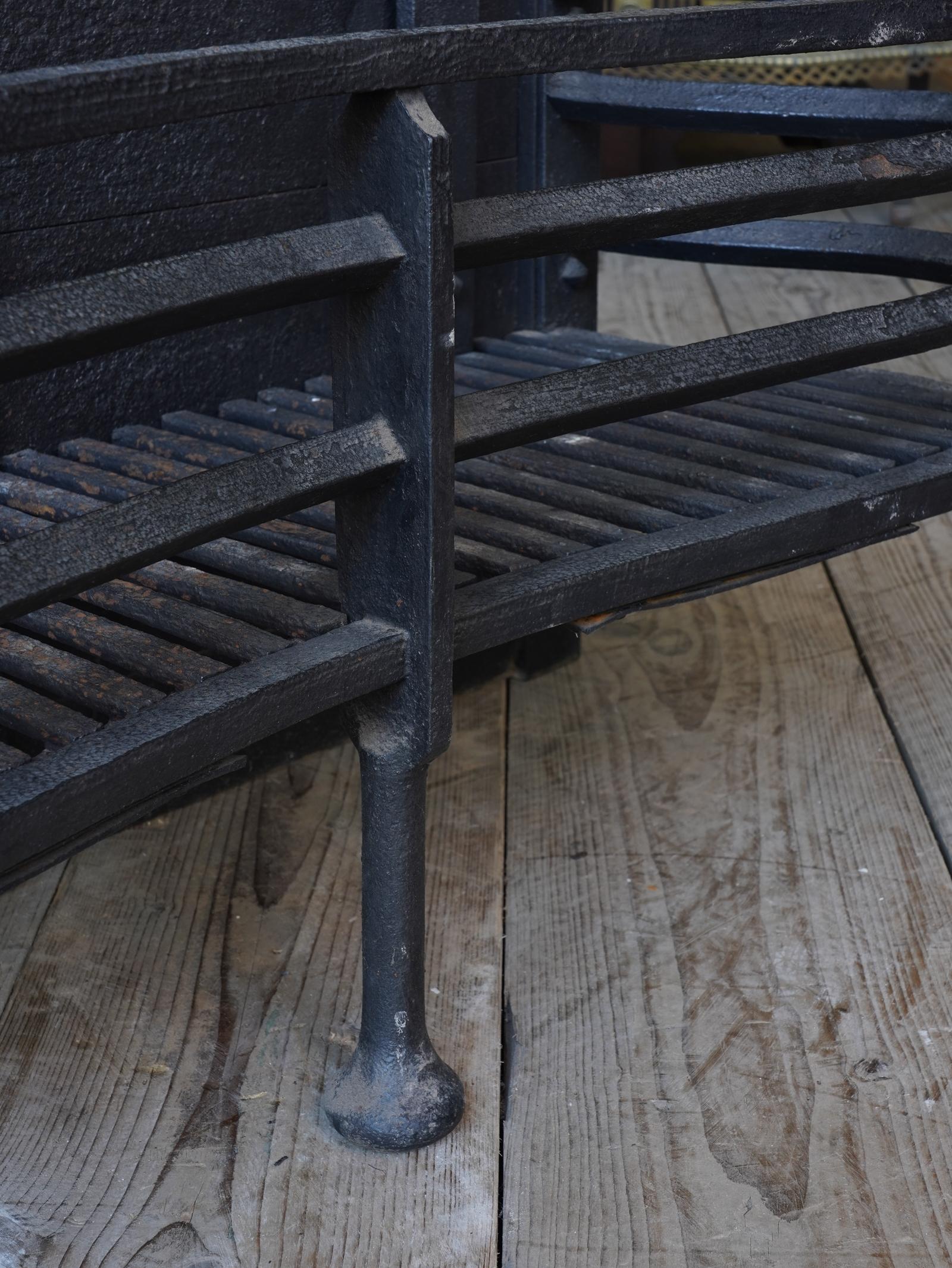 Late 19th Century Wrought Iron Fire Grate 6
