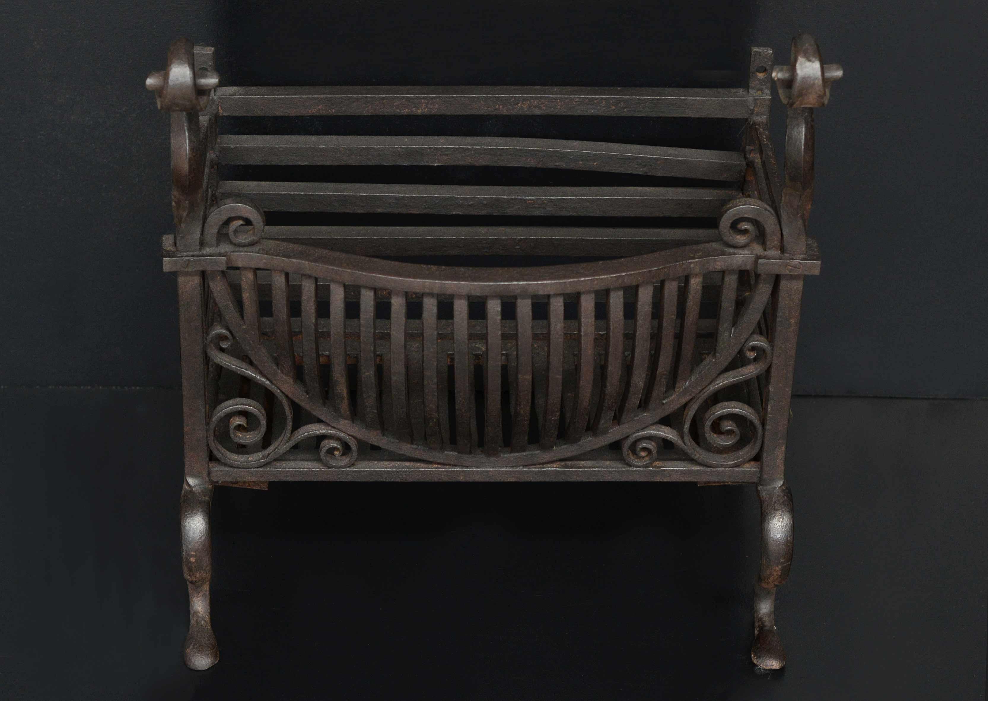 Late 19th Century Wrought Iron Firebasket For Sale 1